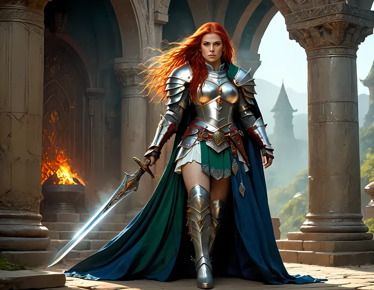 concept art, wide shot, (masterpiece:1.3), full body intense details, highly detailed, photorealistic, best quality, highres, portrait of a dwarf female (fantasy art, Masterpiece, best quality) , intense details facial details, (fantasy art, Masterpiece, b...