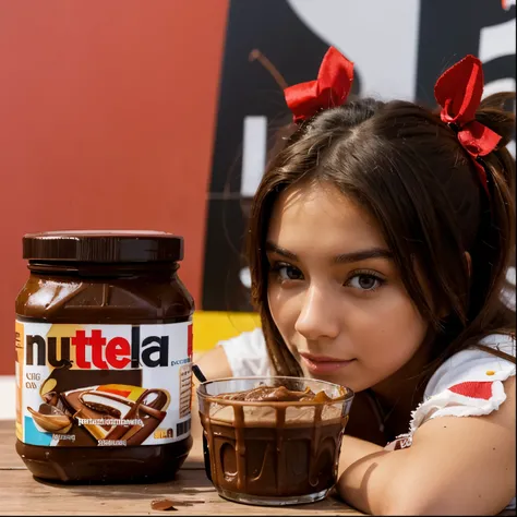 Presentation of Nutella zero sugar with striking colors