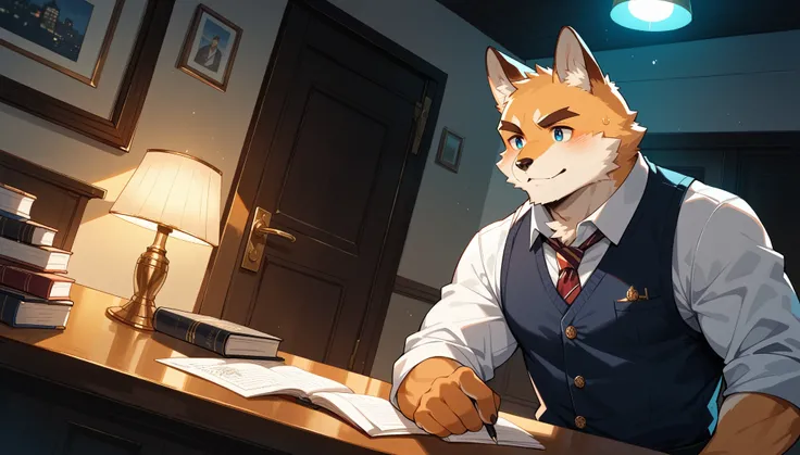 score_9, score_8_up, score_7_up, score_6_up, score_5_up, score_4_up, source_furry, highres, cover page, absurdres, perfect anatomy(2boys, buddy, kemono, furry, anthro)Details of antiques and books in Holmes’ apartment study, Tense moment of Dr. Watson feel...