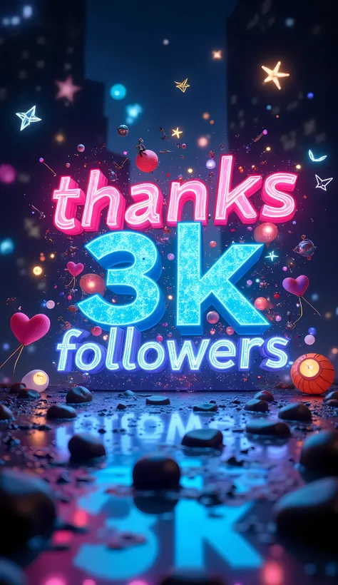 ("thanks 3K followers"), 