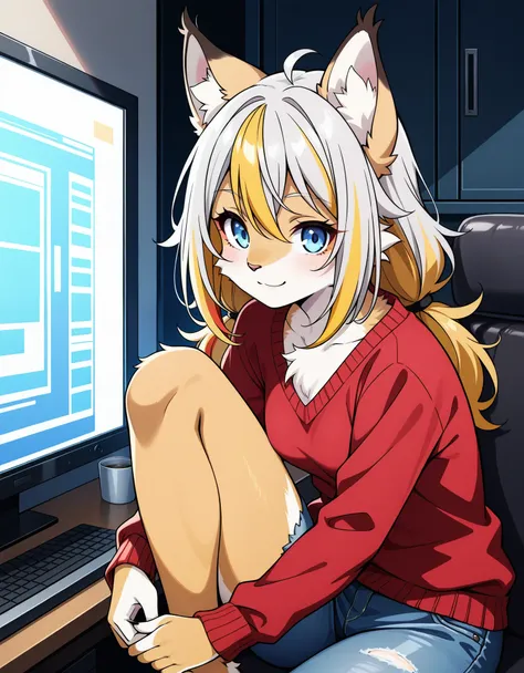 score_9,score_8_up,score_7_up,source_anime, 1girl, solo, digital_media_(artwork) hi_res,, beautiful, anthro, furry, female, furr...