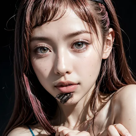 gal、 elementary school students、Passion Pink Hair 、selfish 、Double、 clear eyes、sweet face 、alone、ぱっつん前髪、Pop、Flashy Fashion、6 talents、 Animated Realistic Human、Shameless、straight across bangs、blunt bangs、 Photo Studio、 large Double 、 long lashes、 Silver Hai...