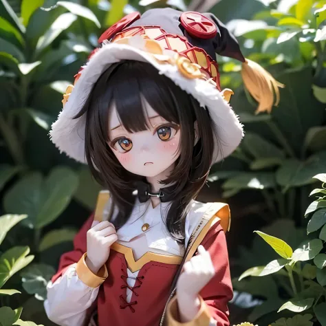 little Contrapposto Big Hat Flat Chest Megumin Girl Photorealistic、little、mini、meal