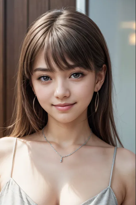 1 Girl, Japanese office lady、Shibuya Snaps, Tokyo、(Small silver earrings、Silver Necklace:1.2), (RAW Photos, highest qualそれy), (Realistic, Realistic:1.4), Tabletop, Very delicate and beautiful, Very detailed, 2k wallpaper, wonderful, finely, Very detailed C...