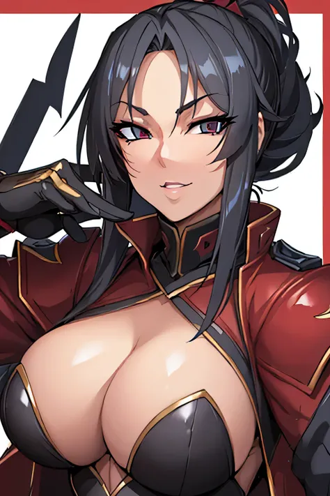 Top quality, detailed face, top quality, detailed eyes, detailed illustration, one woman, MILF, 27 years old, female ninja, Crimson Shadow