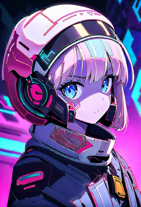 anime girl in a white top with dark hair and blue eyes, Yuumeiによる Cyberpunk アート, Pixiv, Neoism,   portrait anime space cadet girl,   future anime girl ,  Cyberpunk アニメの女の子,  Cyberpunk アニメの女の子 mech, Cute Cyborg Girl, アニメ Cyberpunk アート, female  Cyberpunk アニメ...