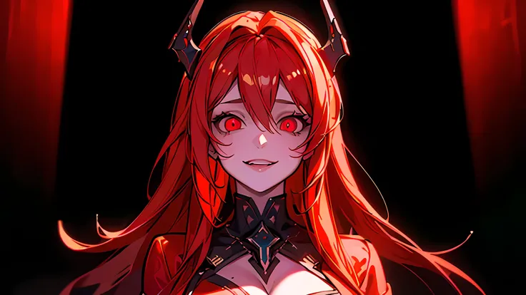 ((Best quality)), ((masterpiece)), (detailed:1.4), 3D, an image of a beautiful cyberpunk female, Yandere , Yandere Face , Trance , Trance Eyes , yameroyandere , constricted pupils , yandere , empty eyes . shaded face , crazy eyes , glowing red eyes , crazy...