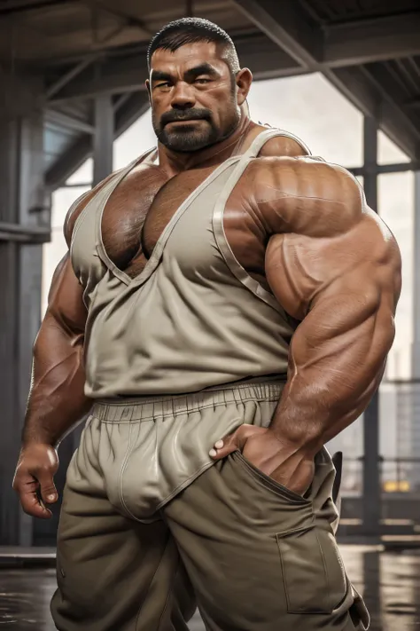 a portrait full body photograph, 8k quality, photo, ((((hdr)))), intricate scene,((upper body:1.5)) , strong burly hairy mature ...