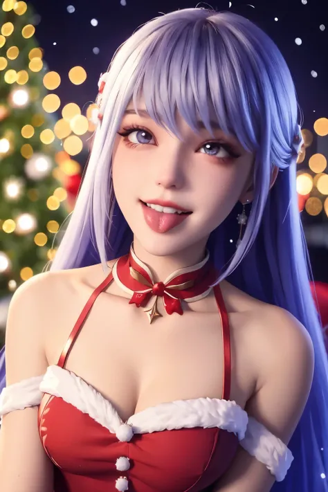 christmas eve girl, Beautiful detailed eyes, Beautiful detailed lips, extremely detailed eye and face, long eyelashes, Christmas themed clothing and accessories, Cute smile, Enjoy the festival atmosphere, Comes with a beautifully wrapped gift box, outdoor ...