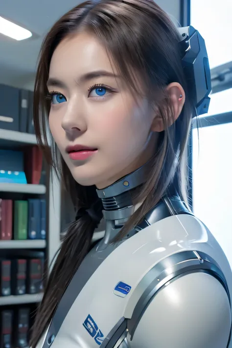 masterpiece, best quality, extremely detailed,  japaese android girl,plump , control panels,android,droid,mechanical hand, robot...