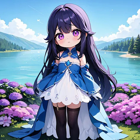 （（masterpiece：1.4， is the best quality）），（  super detailed  ），（ extremely detailed eyes ），（ black leggings ，Shiny socks：1.5），Hello Darkness
（ Cute Girl），，（Blood red pupil，Diamond-shaped pupil：1.15），Purple Eyeshadow，（Extended hair，Thick hair，Shiny Hair：1.5）...