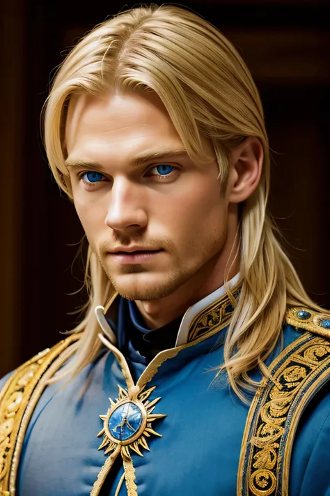 A blond, blue-eyed king 