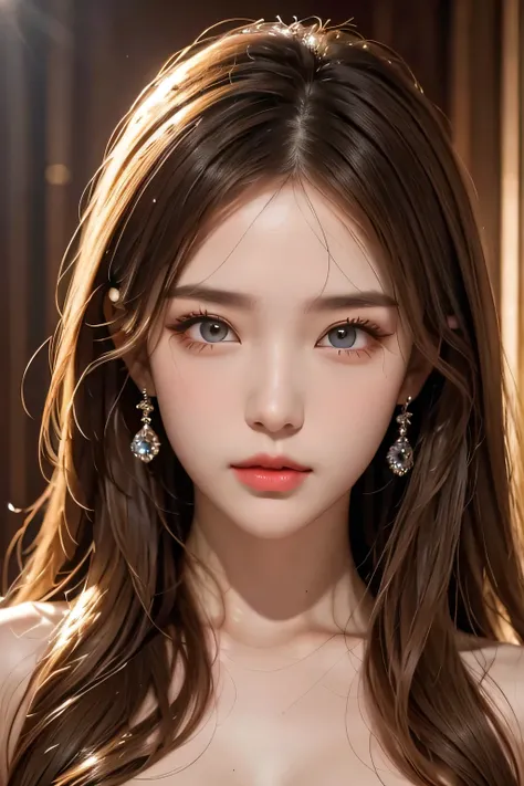 Super premium graphics，8K HD CG works，high quality graphics，High-definition and exquisite CG works，Ultra-fine details：1.1，Realistic photo effects，Interior lighting effects：1.5，natural soft light：1.5,（Virtual light effects：1.8），shining dress，sliver long hai...