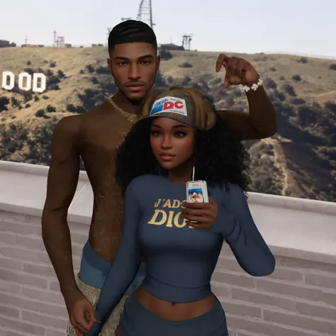 a hper realistic man and woman standing next to each other, realistic shaded, smooth in _ the background, couple pose, 4k!, full mood, 2 k aesthetic, westside, [ 4 k digital art ]!!, daz. detailed, daz 3 d, daz, daz 3d, daz3d