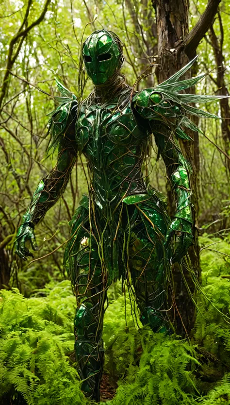 The Veiled Arbiter

A terrifying fusion of nature and machinery, The Veiled Arbiter stands as a paradoxical figure of life and decay, draped in an armor-like exoskeleton of gnarled vines fused with sleek metallic plating. The characters entire form is wrap...