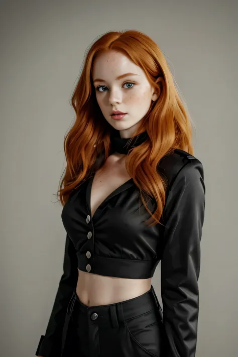 1girl in, age21, madelaine petsch, photo of perfect woman, 5'3", solo, aesthetic artwork, (irish  redhead, wavy ginger hair, sho...