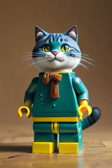 cats made with lego　 standing