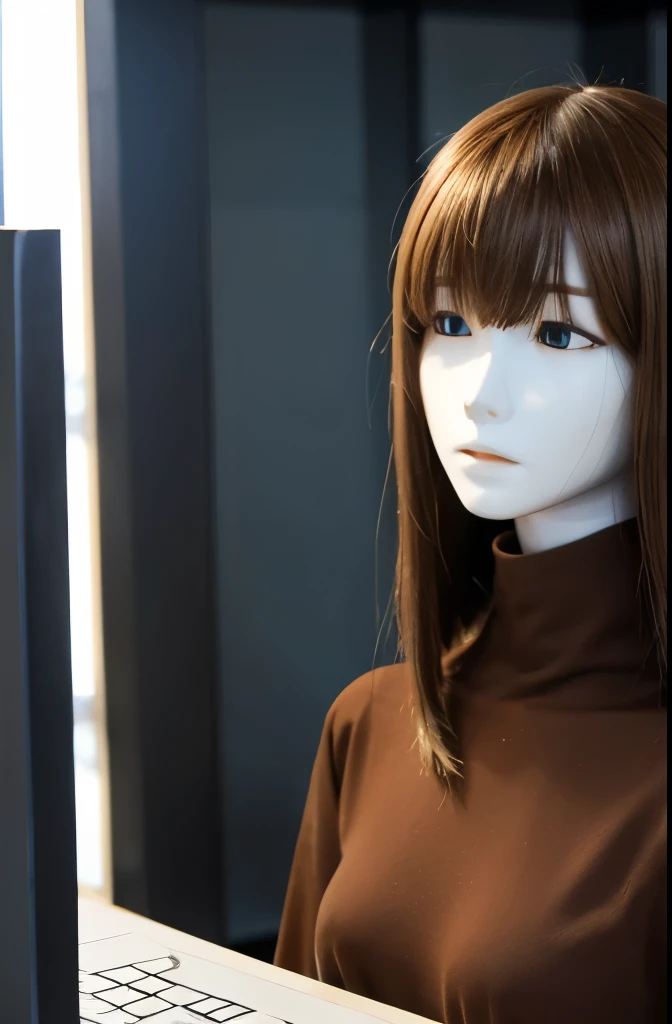 Full body mannequin, The mannequin is a woman, The mannequin is a 35-year-old Matsumoto Eiko,The mannequin is 165 cm tall , Mannequins have white skin mannequins have brown hair and straight hair mannequins have straight bangs, Mannequin has a thin face,Th...