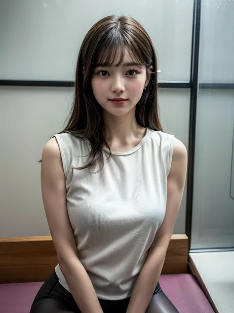 (8k,  RAW Photos, Highestquality, masterpiece,  very detailed :1.2) (Realistic, photo-Realistic:1.4)  sharp concentration,  Blurry Background ,  Movie-like , Soft light (the above:1.2) BREAK so cute ,  1 Japanese idol, 20 years old , very detailed  brown p...