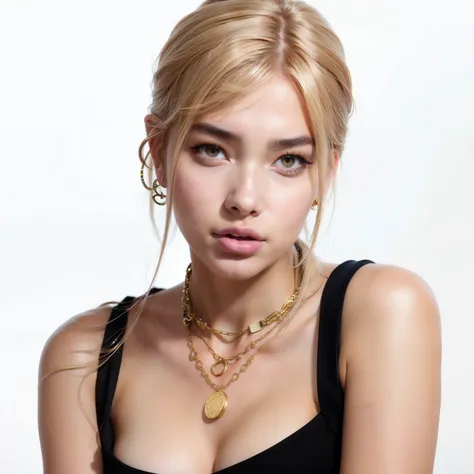 Mujer Araffe con un collar y un collar con un disco de oro, Parque Roseanne de Blackpink, Retrato de Jossi de Blackpink, Jossi de Blackpink, JIA, Retrato Jisoo Blackpink, Jisoo de Blackpink, Jisoo de Blackpink, rosa negro, Blackpink Jennie, Lalisa Manoban ...