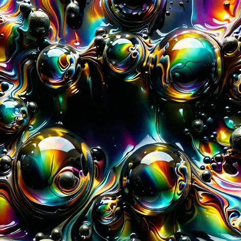 a psychedelic dream, vibrant colors shimmering, glass morphing from colors, intricate rainbow patterns, perfectly formed symmetr...