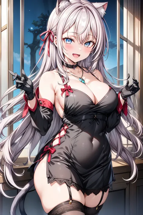 ""Alisa Kujou, (Evening:1.7),   A 22 year old girl
with a charming character design and a
A body  ( big breasts: 1.2) slightly curvilinear ( wide hips ) but toned  .
  She has a beautiful and perfect face  ,    with
very detailed blue eyes  ( eris high det...