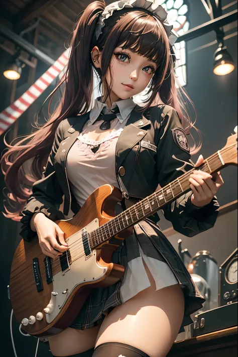 High school girl blazer、uniform、 Red Check Knee Length Skirt、 long skirt、JK Style、 jacket、smile、 knee-high socks、 thigh high socks 、 pantyhose、Superb beauty 、Super cute、ennui、 Rare Beauty 、 twin tail hair、 Dark Dark Eye Shadow 、 sad、Skin radiance、 Long Hai...