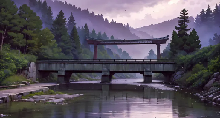 The year is 1980 in Japan.

The Yasohachi Bridge is a large stone commercial bridge in the mountains of Koinokuchi Canyon. It connects two forested roads and allows cars to cross over a deep fall including a small river.

The area beneath the bridge is eas...