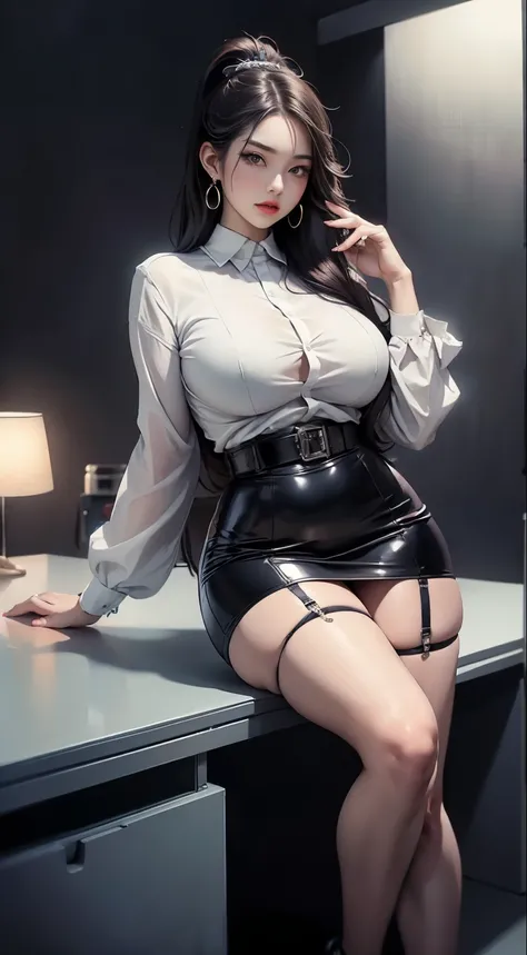 (masterpiece, 最 High Quality ,  High Quality :1.4),  (Curvy:1.1),  they sit with their legs crossed on a desk ,  office, (  full body shot :1.1),
Long Hair, lipstick, compensate, ultra detail hair, ultra detail face, ( purple eyes:1.05), Perfect Eyes,  per...