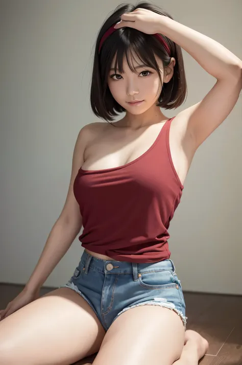       (nsfw,Censorship off    ),(High resolution photos of Japanese female idols),(Realistic,photo-Realistic:1.37), (   best quality, masterpiece:1.2), 16k,     RAW photo,    intricate detail with arms at the crotch  , very,      Details,   Very Concentrat...