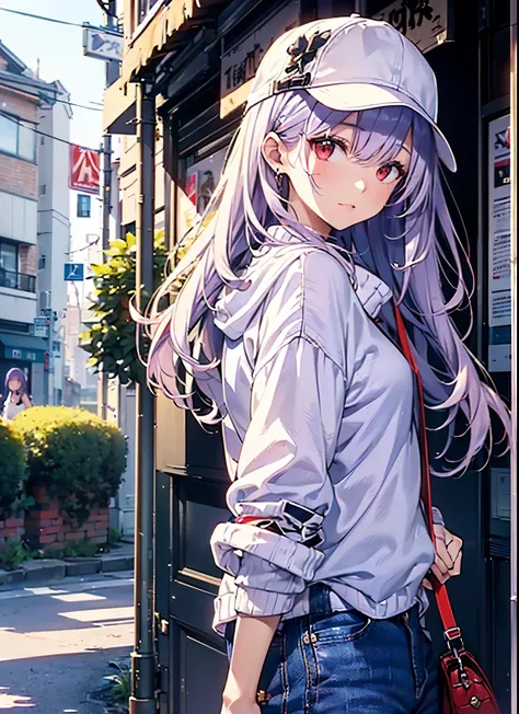 Close-up:1.3),Realistic, best quality,  super detailed, High-quality CG rendering,  THE MOST DELICATE AND BEAUTIFUL , Floating gently,  high definition , ( 1 girl), ( best quality,4K,8k,masterpiece:1.2), ( light purple hair :1.5),(Pretty long hair:1.5),(Re...