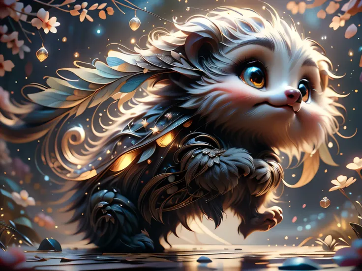 magical fantasy creature, (best quality, masterpiece, representative work, official art, professional, super detailed, 8k:1.3), ...