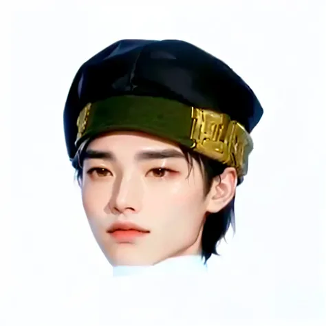 there is a man wearing a hat and a tie, hsiao-ron, inspired by Zhang Han, inspired by Dong Yuan, inspired by Chen Chi, inspired by Chen Chun, inspired by Du Jin, jinyoung shin, inspired by Chen Lu, jia, jin shan, inspired by Xie Huan, inspired by Dai Jin, ...