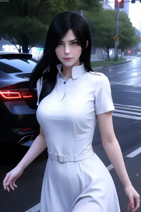 liangbing，Wet clothes， white dress，alpha clothes