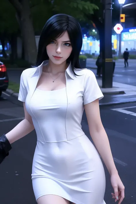 liangbing，Wet clothes， white dress，alpha clothes