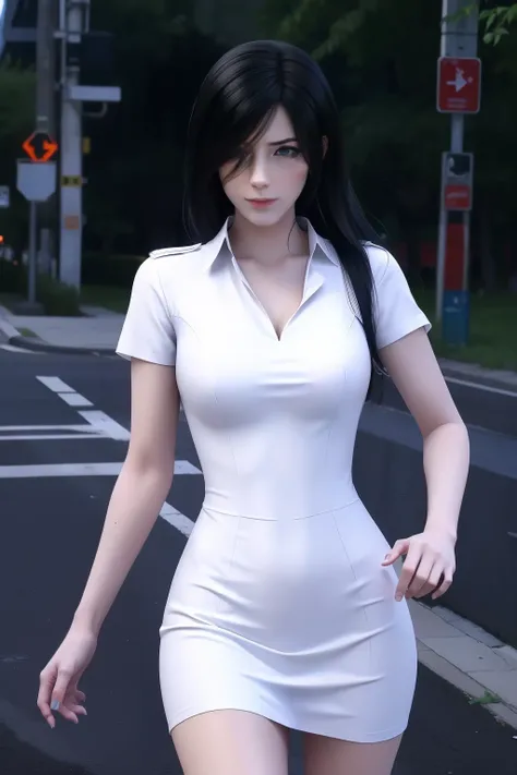 liangbing，Wet clothes， white dress，alpha clothes