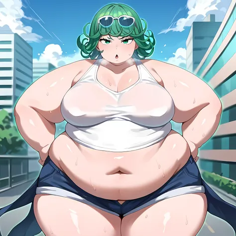 score_8_up, score_7_up, score_6_up, score_5_up, score_4_up, anime screenshot, looking at viewer, upper body, 1girl, tatsumaki, g...