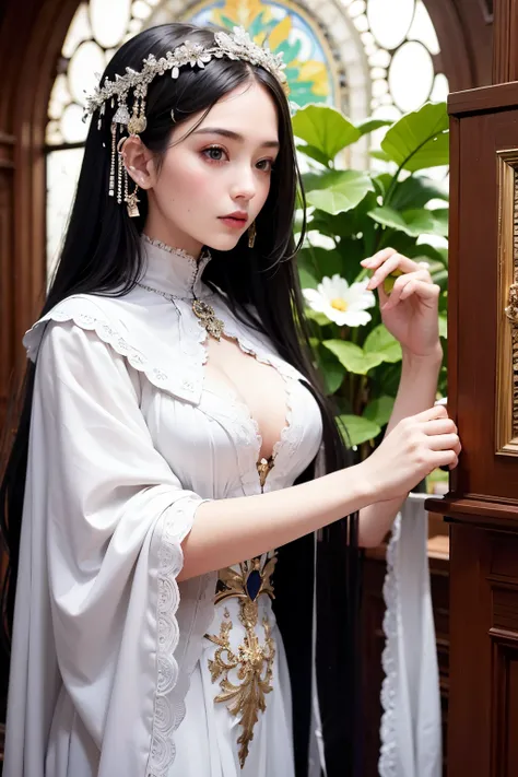 (( best quality)), ((masterpiece)), (  Details), beautiful goddess and black Bird on the Gothic Arch,  from super high angle shot
information(masterpiece, Best Quality, best quality, Official Art, beautiful and aesthetic :1.2), ( 1 girl), Extremely Detaile...