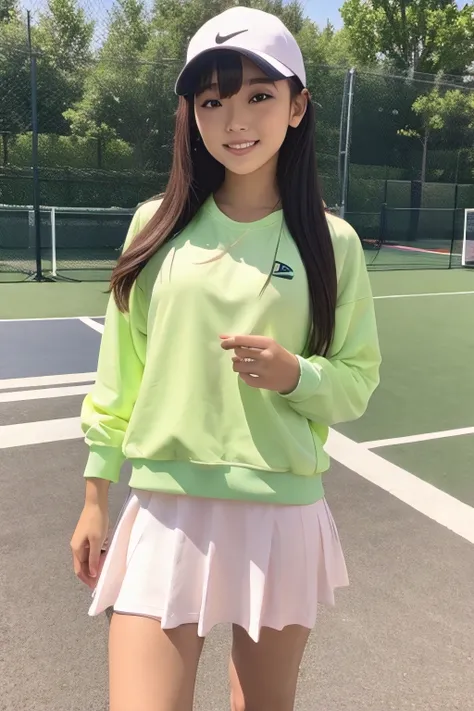  pretty girl　tennis　sportswear　 cute　 straight