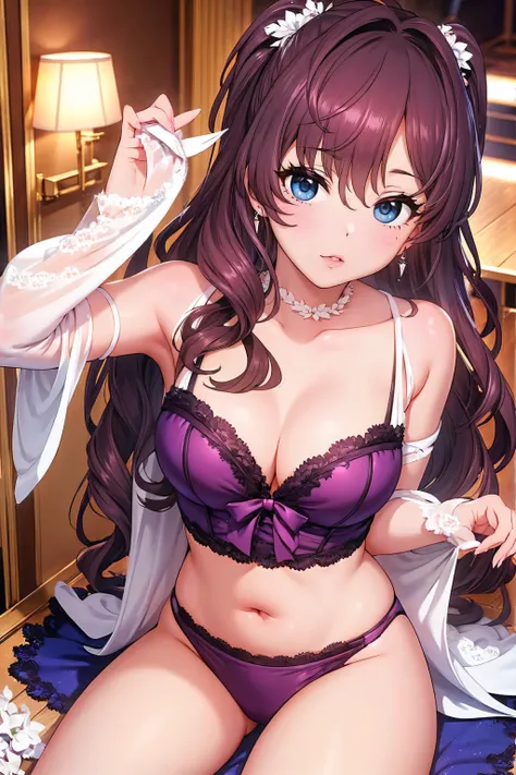 Very noble、She is sexy and cute、Wear revealing clothing、 Im wearing sexy and attractive lace。The ribbon decoration is cute、Wearing sexy pink lingerie。。。。。、 vivid color style 、 Ill dazzle you with the best images in the best situations .。It is a high-qualit...