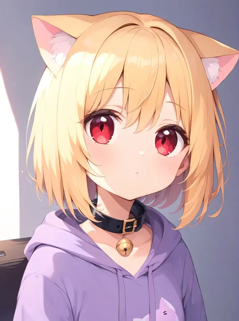 score_9,  score_8_up,  score_7_up,   details,   rating safe  ,  absurd, whole body, cat ears,blonde, short hair,red eyes,big eye...