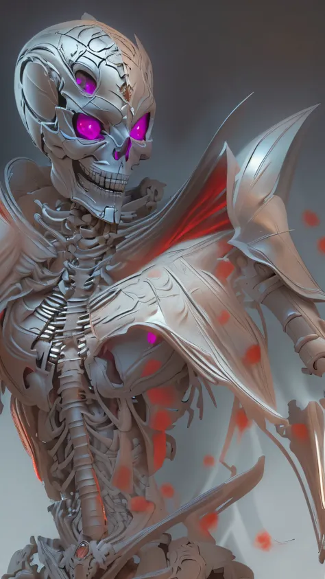 (( best quality)),( ultra high resolution),( super detailed),( detailed description ),(( best CG )),(masterpiece), Highly Detailed Art ,( Art with Precise Details:1.5), (Female Ghost Knight:1.7),(Skeletal Armor :1.6,complex skeleton :1.6),( deep cleavage:1...