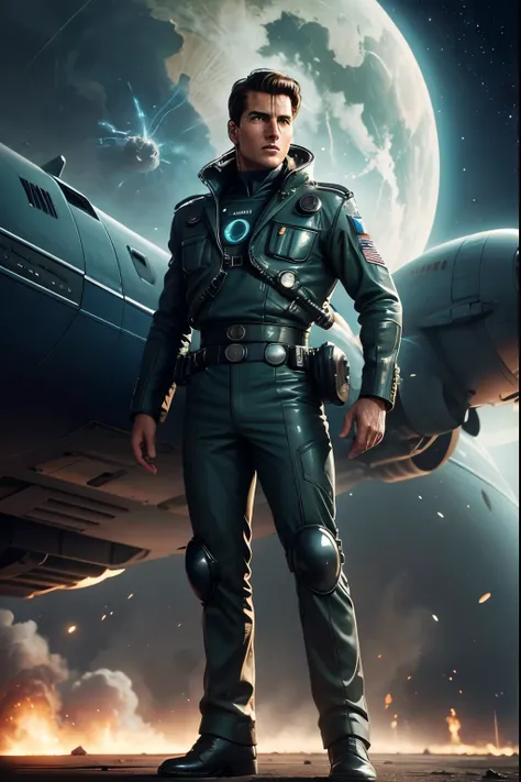 Retro futuristic, retro futurism, Science fiction, 1950s, 1960s, 1970s, aliens, Tom Cruise, uniform