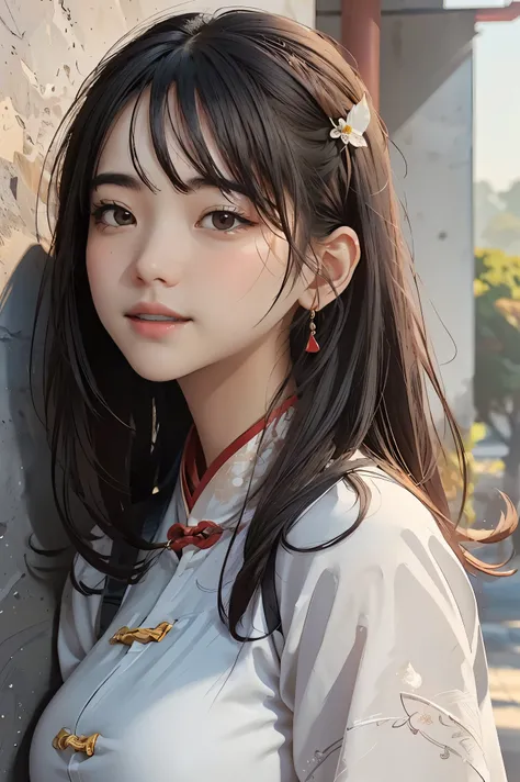 In ancient China, there were several strange animal heads hanging on the wall, (Face Detail Optimization: 1.5) (Masterpiece), (Advanced: 1.5), Top CG, Highest Quality, Right Proportions, Perfect Composition, High Quality Detail, Perfect Detail, (Super Deta...