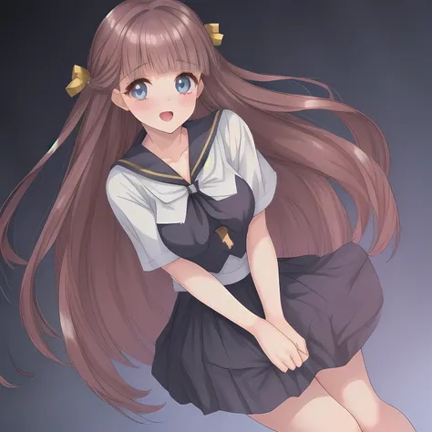 (Highest quality, masterpiece:1.2), Highest quality, High resolution, 1080P, 8k, sharp and clear, (Two 18yo beautiful anime heroines are creeping up to me bewitchingly and giving magical subliminal voluptuous invitation and temptation, cute skirt with beau...