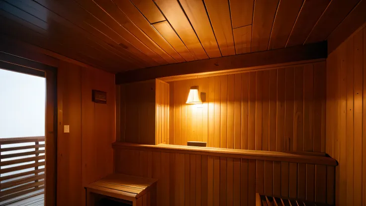 The entrance to the sauna room inside the hotel, super real ,photograph、8k,