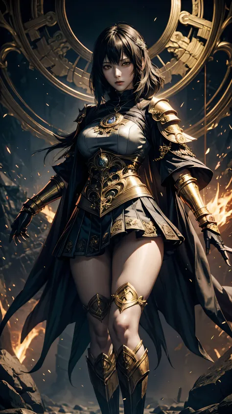 magical girl (thigh thic ) (terror). [ gold armor { Knights of the Zodiac}]. ( Fatal Frame )