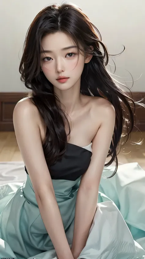 (masterpiece), (top class), (highly detailed), (illustration), (1girl), looking at the viewer, (interview), beautiful detailed eyes, delicate and beautiful face, floating, (high saturation), (shining), bright and beautiful face, the skin is young and radia...