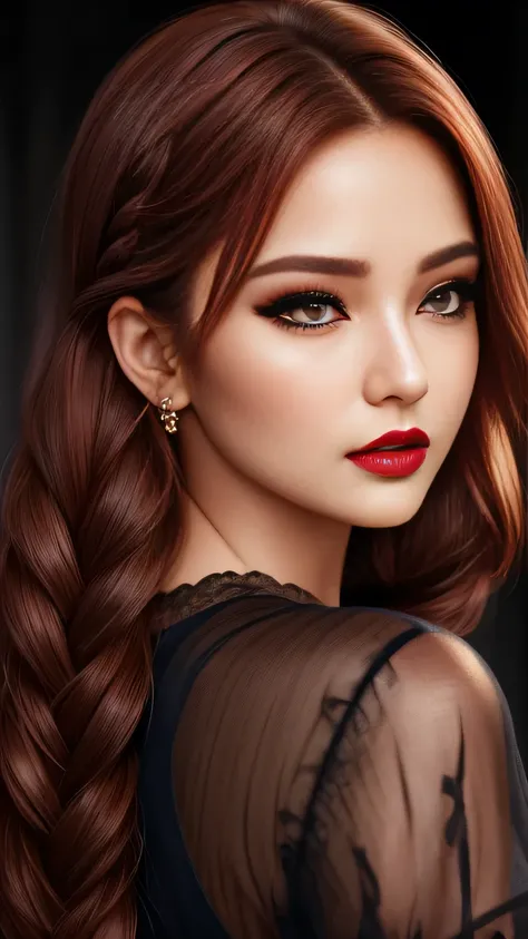 Ultra-realistic、 ultra-detailed primetime portraits、 最high quality、 8K, highest level、 The ultra -The high-definition)、(Super beautiful)、(beautiful face:1.5)、(detailed face:1.5)、(detailed eyes:1.2)、(detailed lips:1.35)、(Detailed nose:1.2)、1girl:1.4   22 ye...