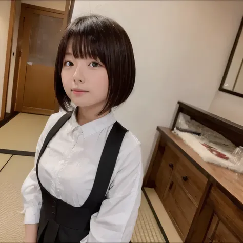 (best quality:1.5), one girl, alone, short hair, round face, japanese,